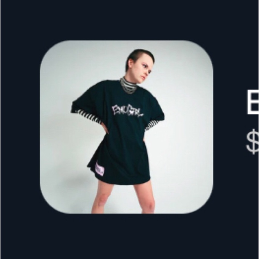 MGK EMO GIRL 🖤 Shirt Dress - Picture 2 of 6